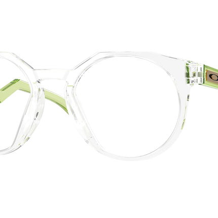 Oakley Optical HSTN RX A OX8139A Rectangle Eyeglasses  813907-Polished Clear 52-140-21 - Color Map Transparent