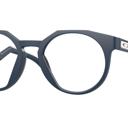 Oakley Optical HSTN RX OX8139 Round Eyeglasses  813910-Matte Abyss 50-140-21 - Color Map Blue