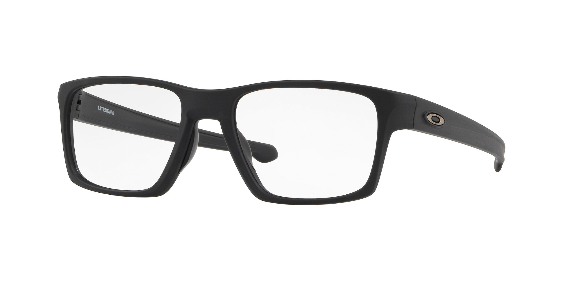Oakley Optical LITEBEAM OX8140 Square Eyeglasses  814001-Satin Black 55-140-18 - Color Map Black
