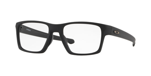 Oakley Optical LITEBEAM OX8140 Square Eyeglasses  814001-Satin Black 55-140-18 - Color Map Black