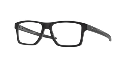 Oakley Optical CHAMFER SQUARED OX8143 Square Eyeglasses  814301-Satin Black 54-140-16 - Color Map Black