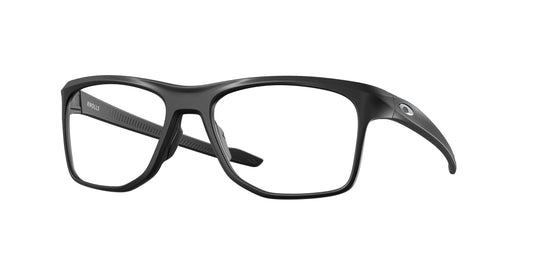 Oakley Optical KNOLLS OX8144 Rectangle Eyeglasses  814401-Satin Black 57-143-18 - Color Map Black