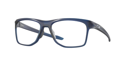 Oakley Optical KNOLLS OX8144 Rectangle Eyeglasses  814403-Satin Transparent Blue 57-143-18 - Color Map Blue