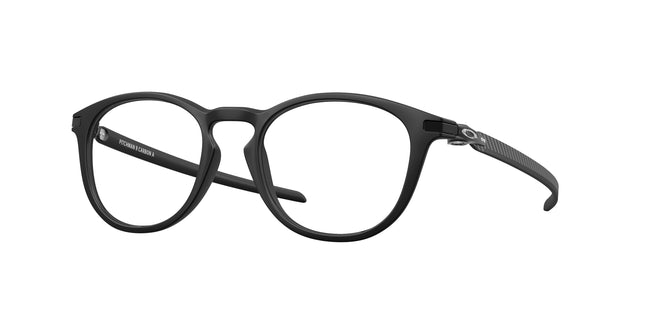 Oakley Optical PITCHMAN R CARBON A OX8149F Round Eyeglasses  814901-Satin Black 52-140-19 - Color Map Black