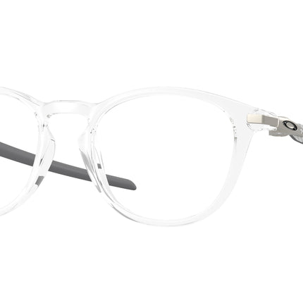 Oakley Optical PITCHMAN R CARBON A OX8149F Round Eyeglasses  814903-Polished Clear 52-140-19 - Color Map Transparent