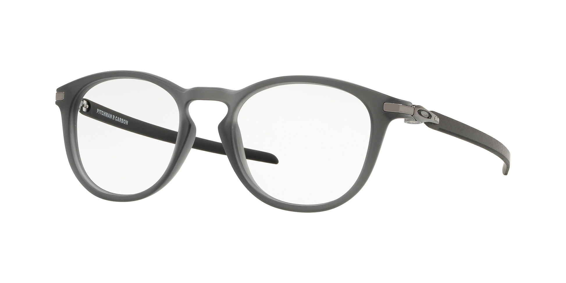 Oakley Optical PITCHMAN R CARBON OX8149 Round Eyeglasses  814902-Satin Grey Smoke 50-138-19 - Color Map Grey