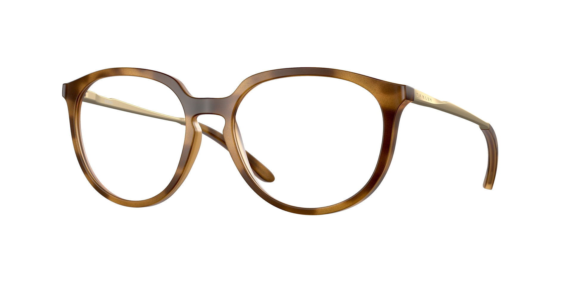 Oakley Optical BMNG OX8150 Round Eyeglasses  815002-Satin Brown Tortoise 55-141-17 - Color Map Brown