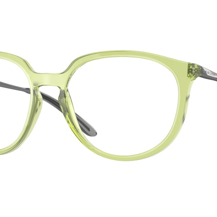 Oakley Optical BMNG OX8150 Round Eyeglasses  815006-Polished Transparent Fern 55-141-17 - Color Map Green