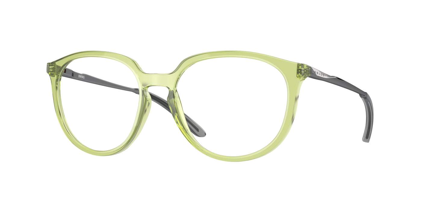 Oakley Optical BMNG OX8150 Round Eyeglasses  815006-Polished Transparent Fern 55-141-17 - Color Map Green