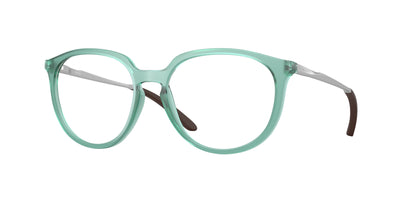 Oakley Optical BMNG OX8150 Round Eyeglasses  815008-Matte Translucent Pacific 55-141-17 - Color Map Green