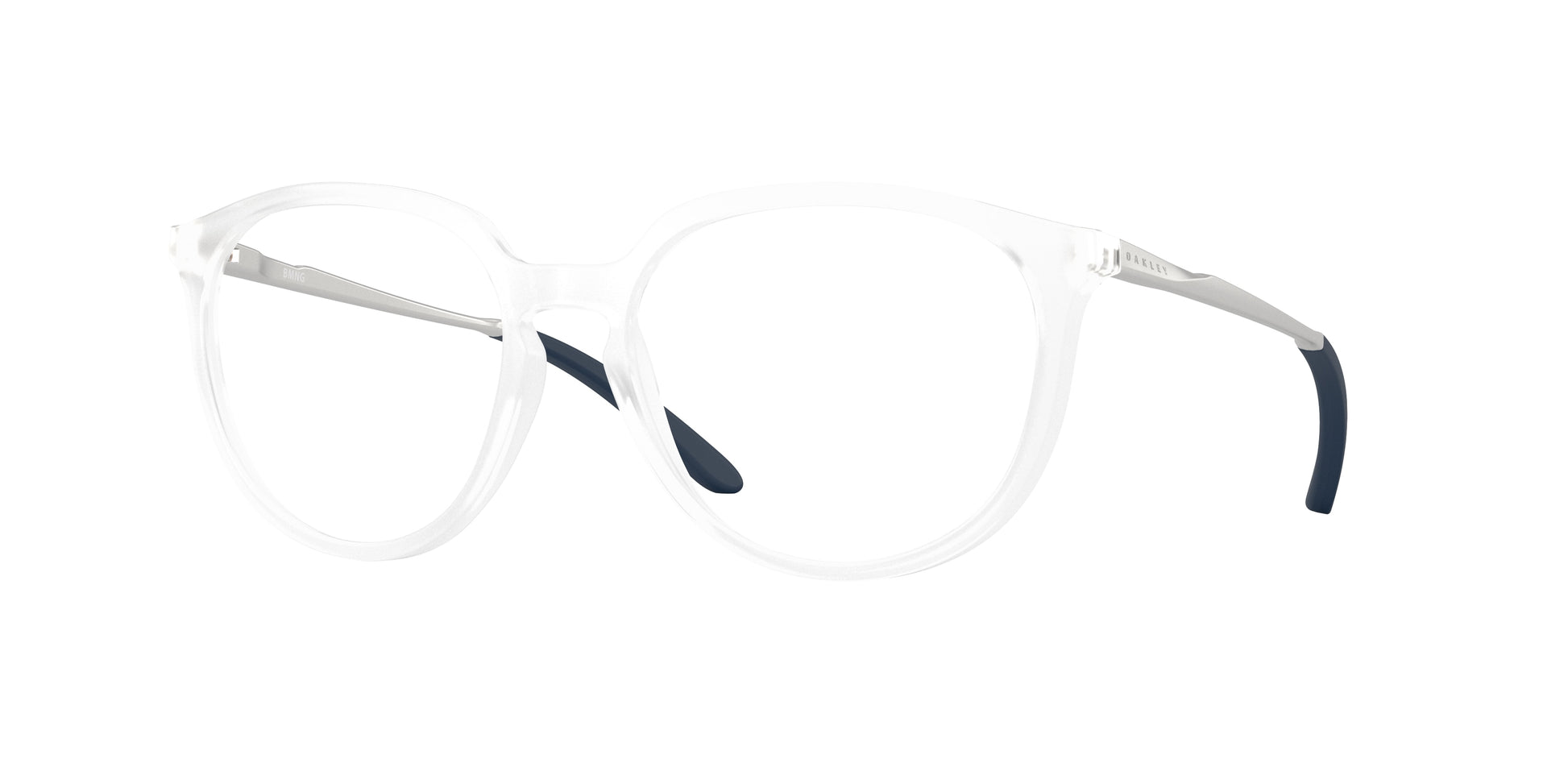 Oakley Optical BMNG OX8150 Round Eyeglasses  815009-Matte Clear 55-141-17 - Color Map Transparent