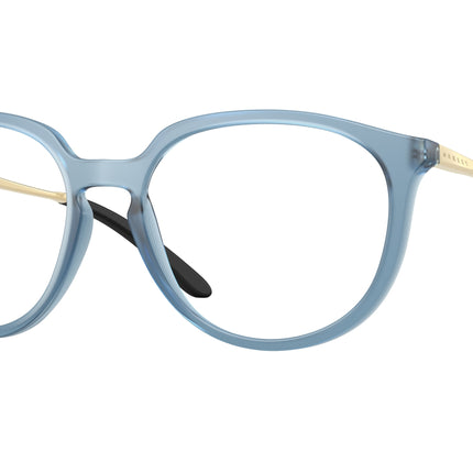 Oakley Optical BMNG OX8150 Round Eyeglasses  815010-Matte Transparent Abyss 55-141-17 - Color Map Blue