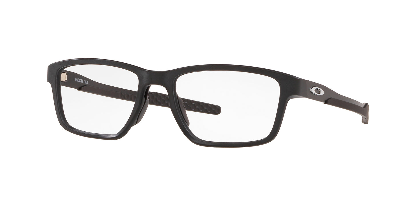 Oakley Optical METALINK OX8153 Rectangle Eyeglasses  815301-Satin Black 57-136-17 - Color Map Black