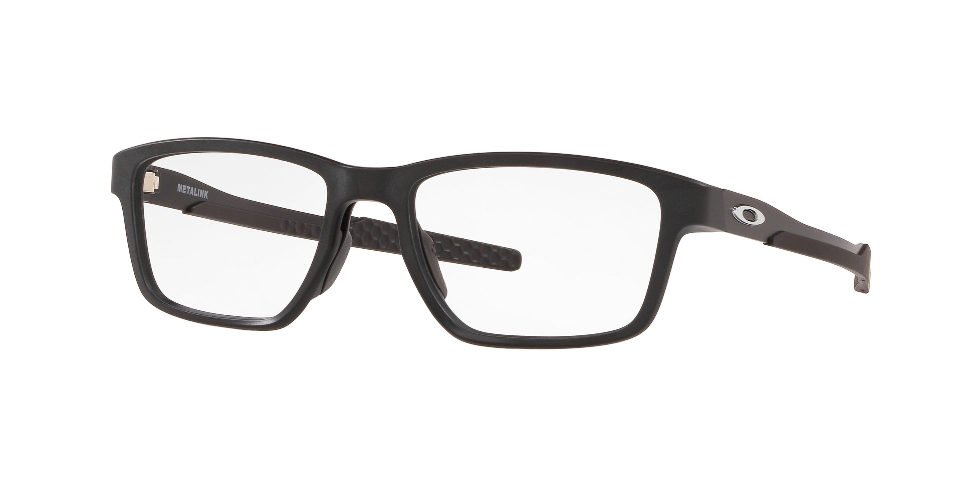 Oakley Optical METALINK OX8153 Rectangle Eyeglasses  815301-Satin Black 57-136-17 - Color Map Black