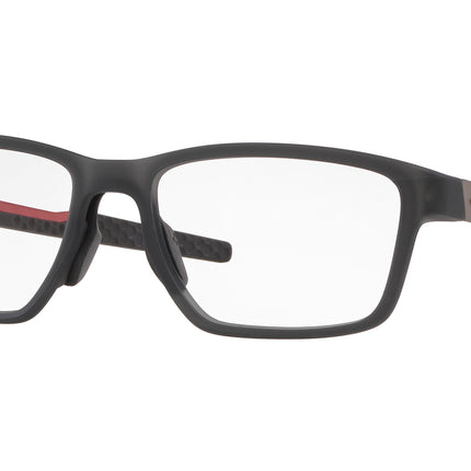 Oakley Optical METALINK OX8153 Rectangle Eyeglasses  815305-Satin Grey Smoke 55-136-17 - Color Map Grey