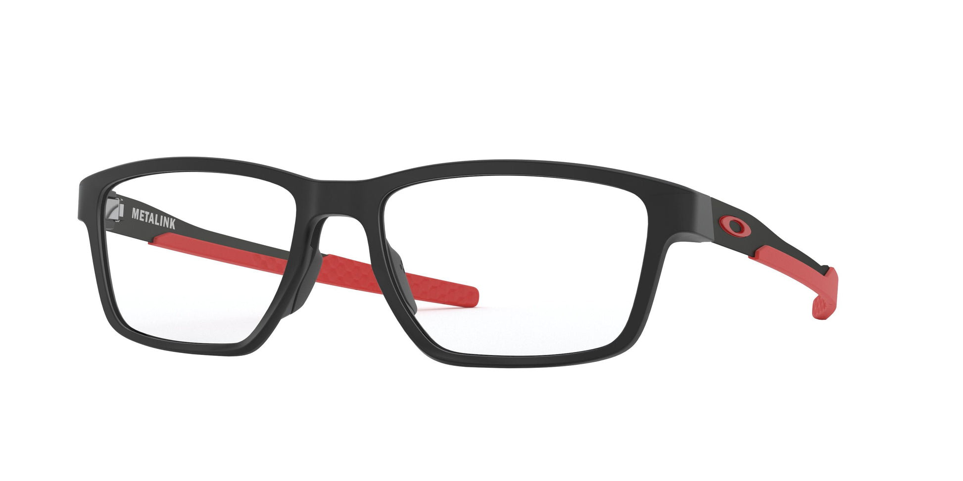 Oakley Optical METALINK OX8153 Rectangle Eyeglasses  815306-Satin Black 55-136-17 - Color Map Black