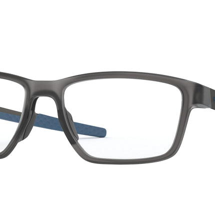 Oakley Optical METALINK OX8153 Rectangle Eyeglasses  815307-Satin Grey Smoke 55-136-17 - Color Map Grey