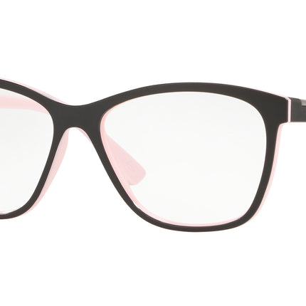 Oakley Optical ALIAS OX8155 Round Eyeglasses  815503-Black/Pink 53-139-15 - Color Map Black