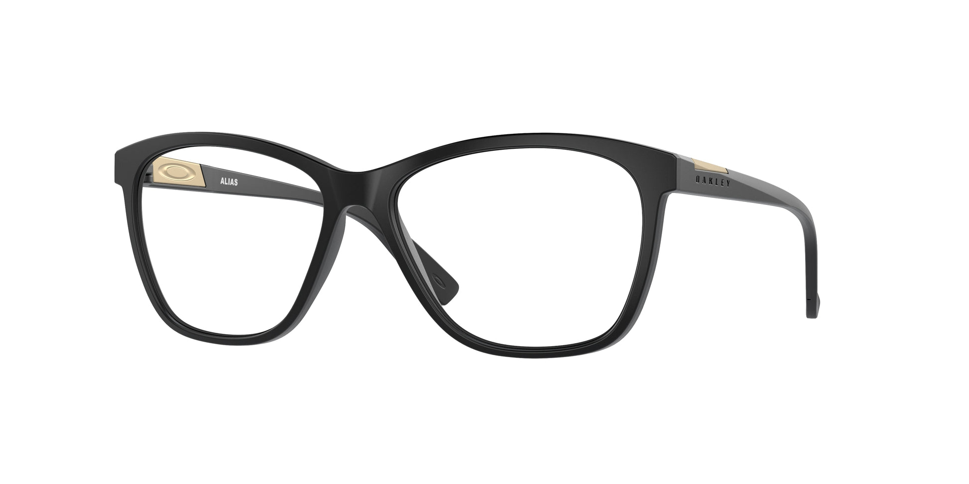 Oakley Optical ALIAS OX8155 Round Eyeglasses  815507-Satin Black 53-139-15 - Color Map Black