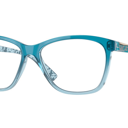 Oakley Optical ALIAS OX8155 Round Eyeglasses  815511-Polished Trans Balsam 55-139-15 - Color Map Blue