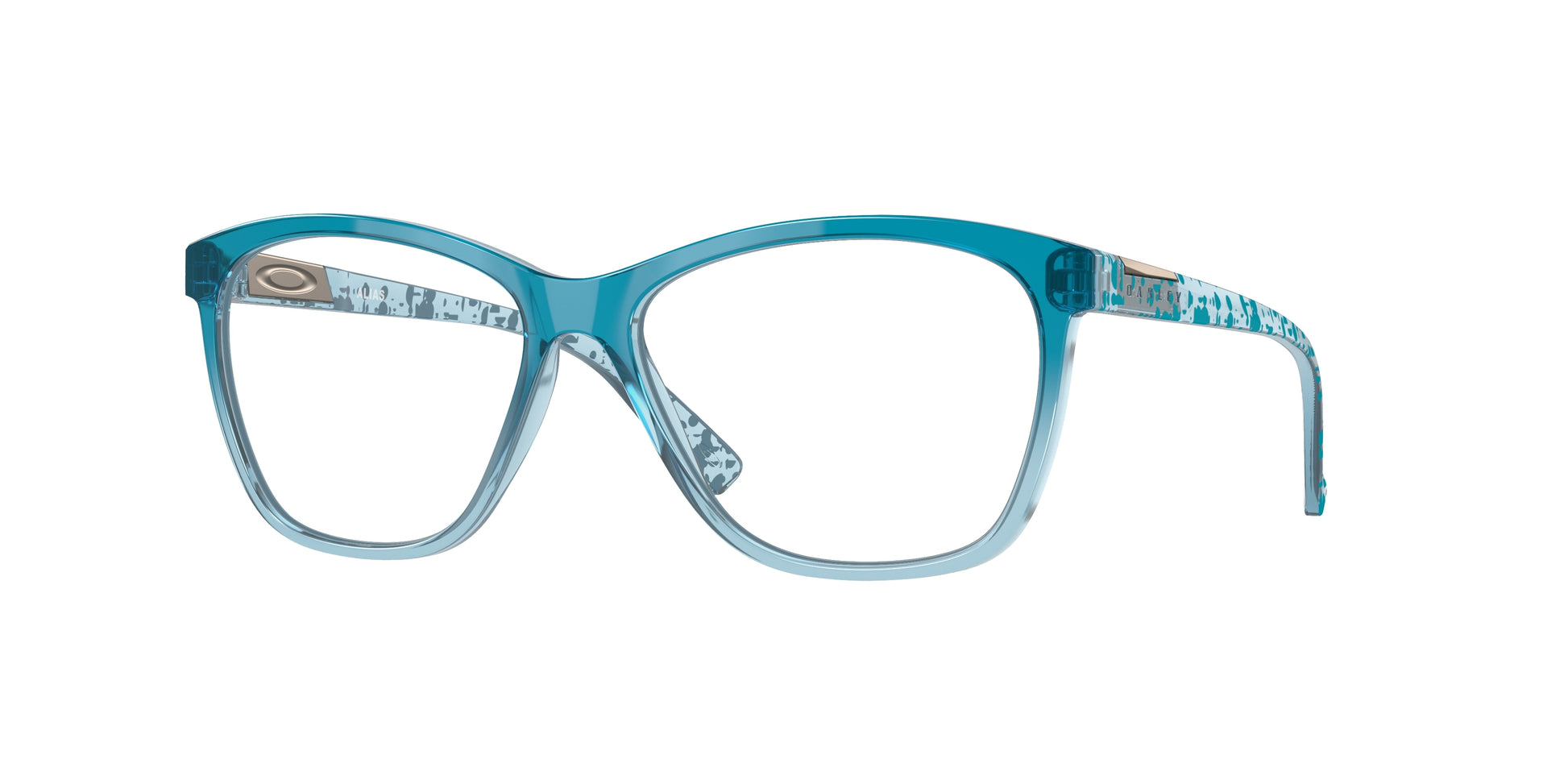 Oakley Optical ALIAS OX8155 Round Eyeglasses  815511-Polished Trans Balsam 55-139-15 - Color Map Blue