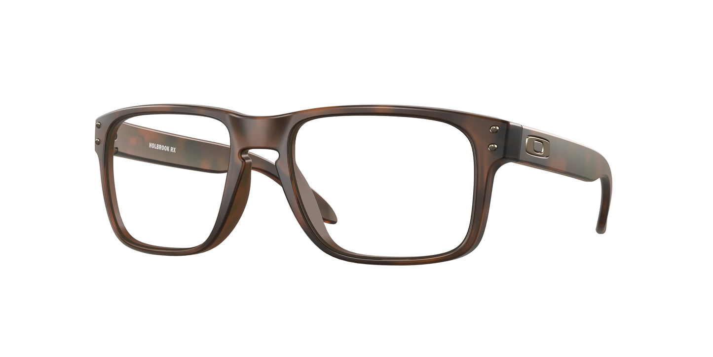 Oakley Optical HOLBROOK RX OX8156 Square Eyeglasses  815602-Matte Brown Tortoise 56-137-18 - Color Map Brown