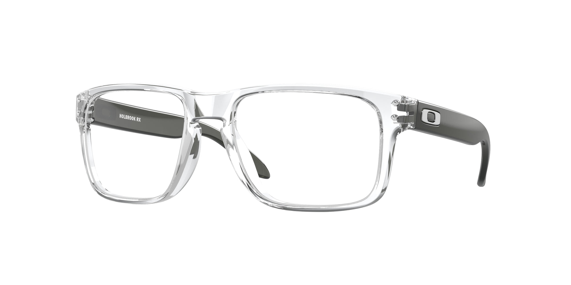 Oakley Optical HOLBROOK RX OX8156 Square Eyeglasses  815603-Polished Clear 56-137-18 - Color Map Transparent