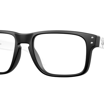 Oakley Optical HOLBROOK RX OX8156 Square Eyeglasses  815615-Satin Black 56-137-18 - Color Map Black
