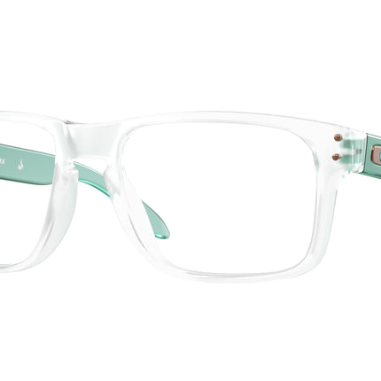 Oakley Optical HOLBROOK RX OX8156 Square Eyeglasses  815616-Matte Clear 56-137-18 - Color Map Transparent