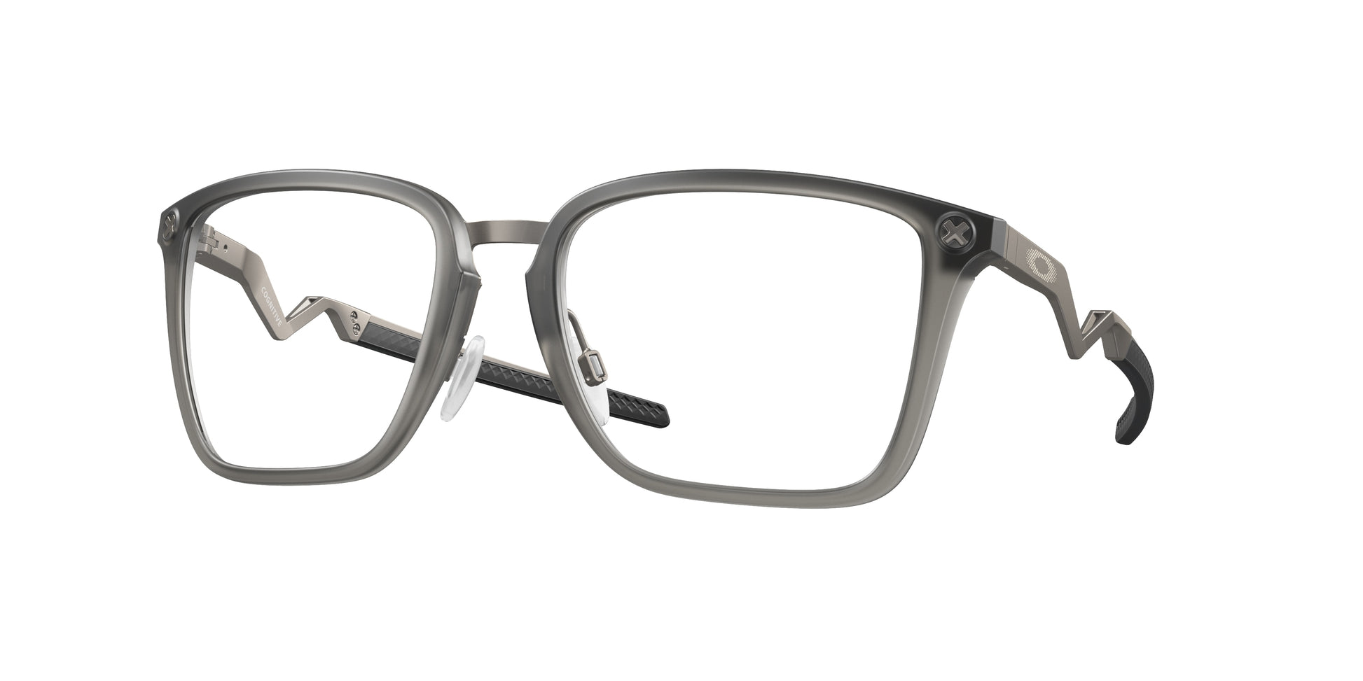 Oakley Optical COGNITIVE OX8162 Rectangle Eyeglasses  816202-Satin Grey Smoke 56-132-19 - Color Map Grey