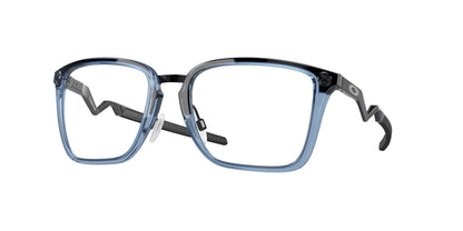 Oakley Optical COGNITIVE OX8162 Rectangle Eyeglasses  816203-Transparent Blue 56-132-19 - Color Map Blue