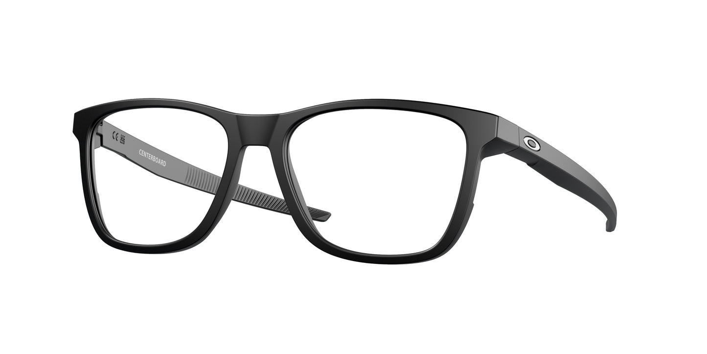 Oakley Optical CENTERBOARD OX8163 Round Eyeglasses  816301-Satin Black 57-141-17 - Color Map Black