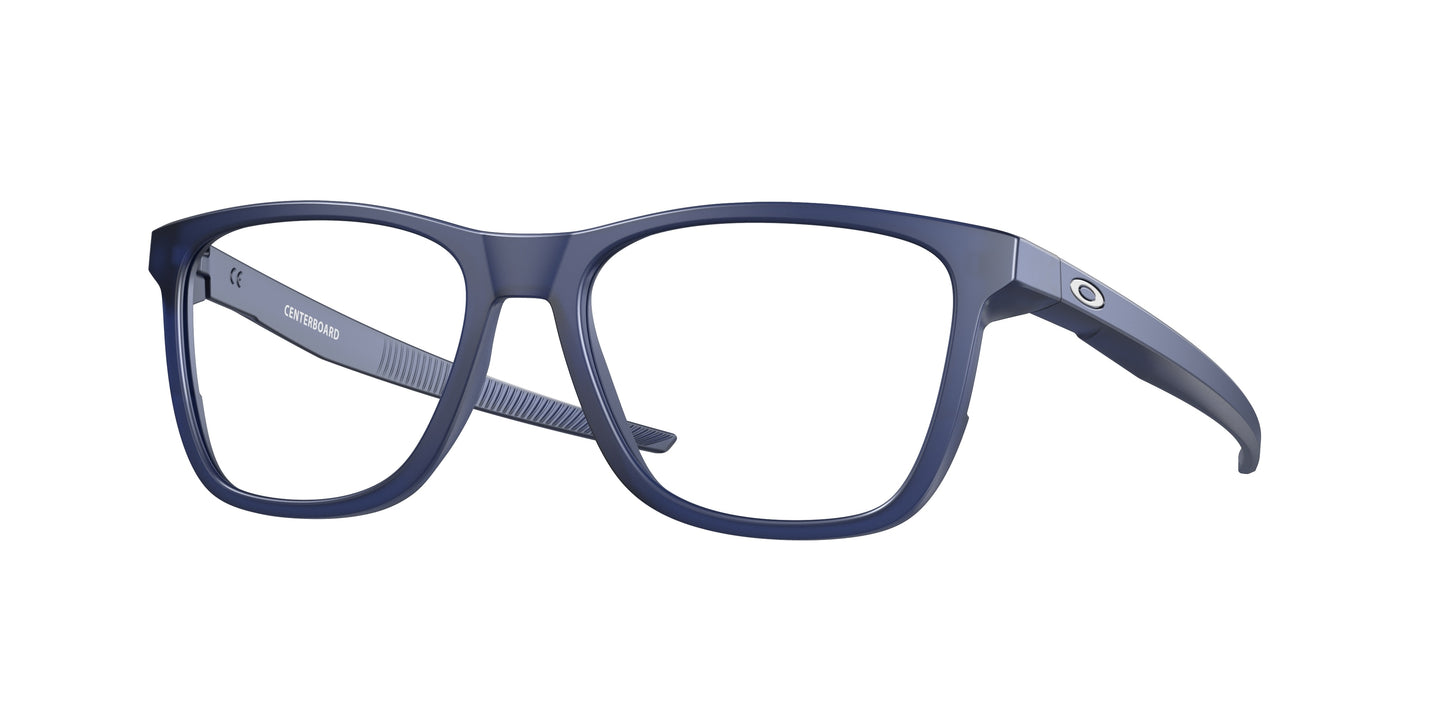 Oakley Optical CENTERBOARD OX8163 Round Eyeglasses  816308-Matte Translucent Blue 55-141-17 - Color Map Blue