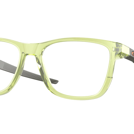 Oakley Optical CENTERBOARD OX8163 Round Eyeglasses  816310-Polished Transparent Fern 57-141-17 - Color Map Green