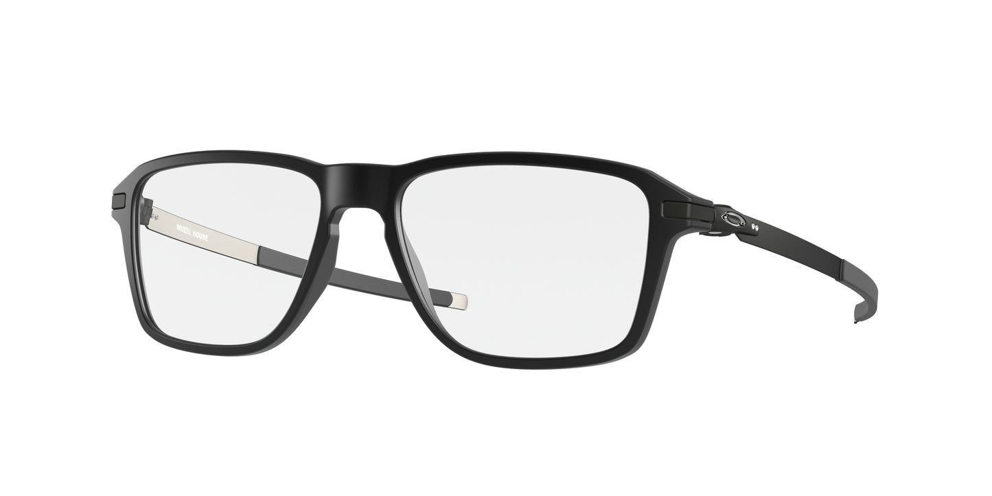 Oakley Optical WHEEL HOUSE OX8166 Square Eyeglasses  816601-Satin Black 54-140-16 - Color Map Black