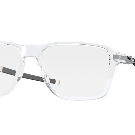 Oakley Optical WHEEL HOUSE OX8166 Square Eyeglasses  816602-Polished Clear 54-140-16 - Color Map Transparent