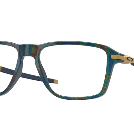 Oakley Optical WHEEL HOUSE OX8166 Square Eyeglasses  816609-Abyss Spacedust 54-140-16 - Color Map Blue