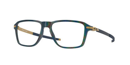 Oakley Optical WHEEL HOUSE OX8166 Square Eyeglasses  816609-Abyss Spacedust 54-140-16 - Color Map Blue