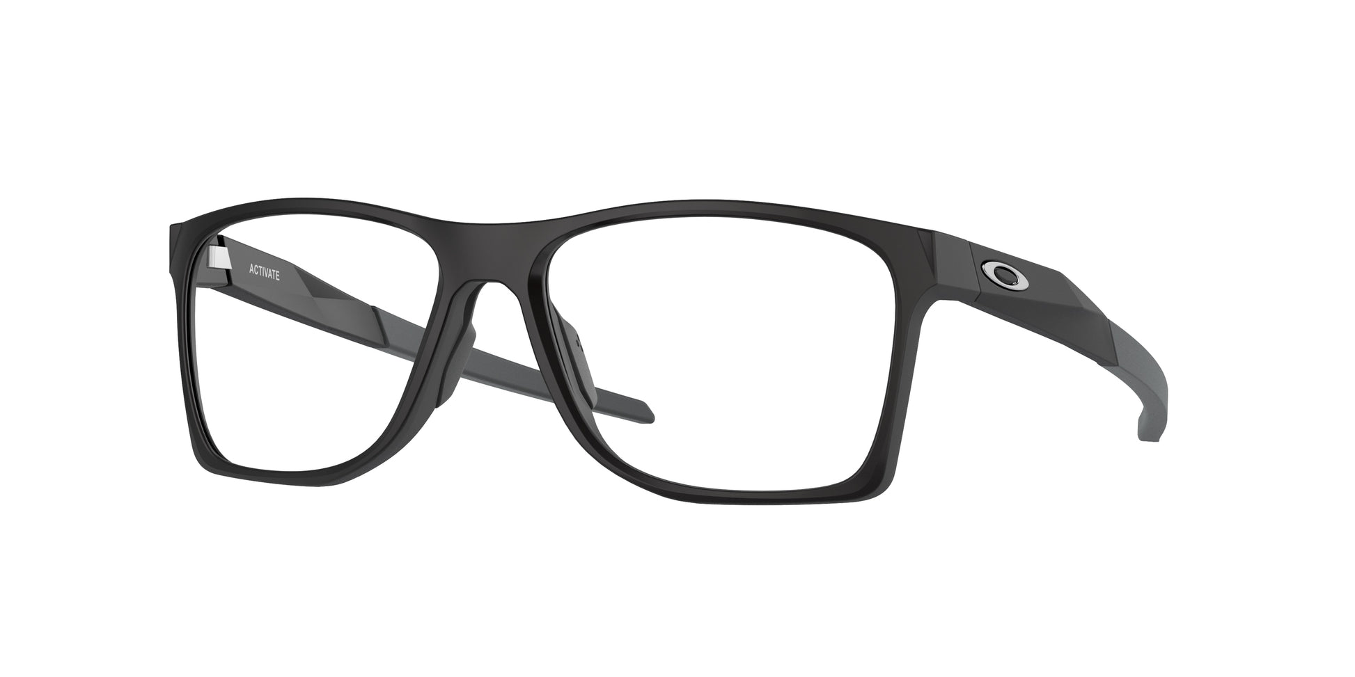 Oakley Optical ACTIVATE OX8173 Square Eyeglasses  817301-Satin Black 55-141-16 - Color Map Black