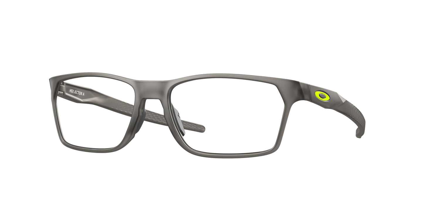 Oakley Optical HEX JECTOR (A) OX8174F Rectangle Eyeglasses  817402-Satin Grey Smoke 56-143-16 - Color Map Grey