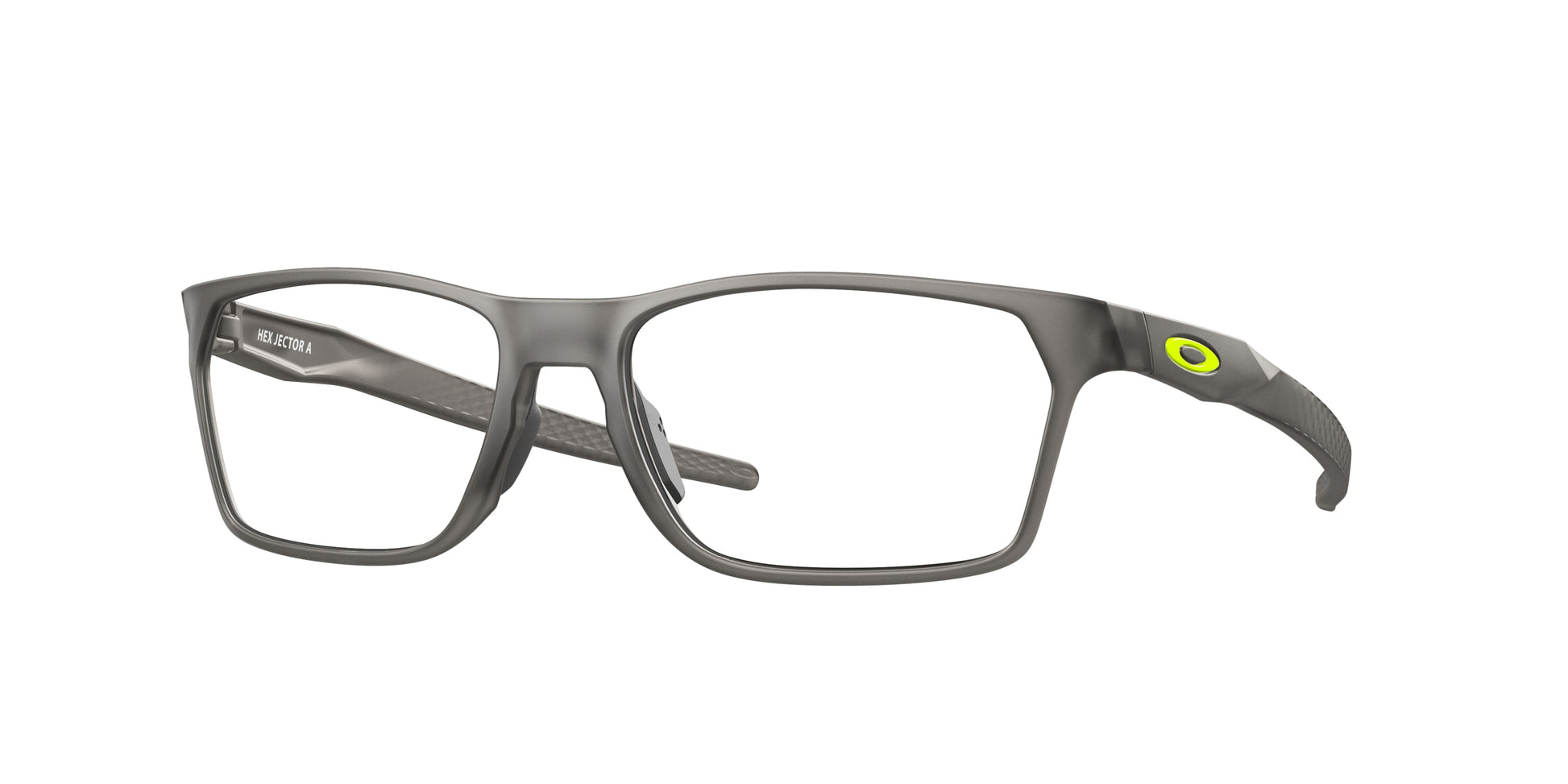 Oakley Optical HEX JECTOR (A) OX8174F Rectangle Eyeglasses  817402-Satin Grey Smoke 56-143-16 - Color Map Grey