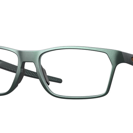 Oakley Optical HEX JECTOR (A) OX8174F Rectangle Eyeglasses  817406-Dark Matte Silver Blue Colorshift 56-143-16 - Color Map Blue