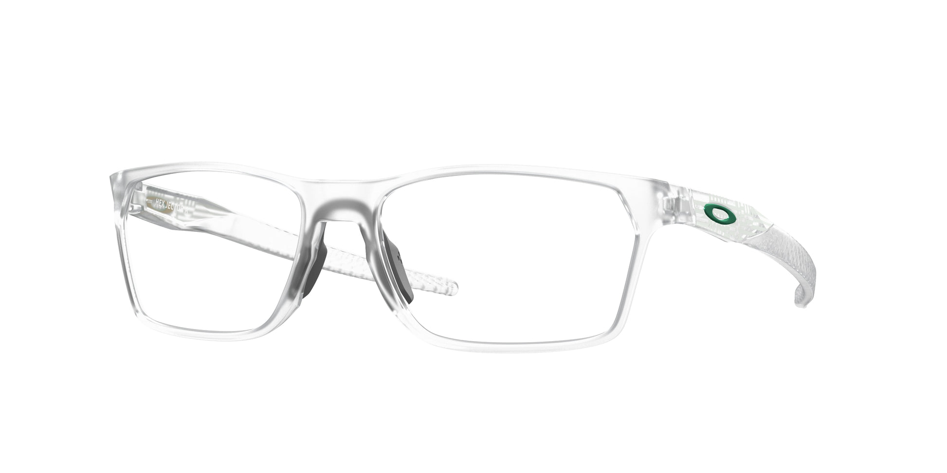 Oakley Optical HEX JECTOR (A) OX8174F Rectangle Eyeglasses  817407-Matte Clear 56-143-16 - Color Map Transparent