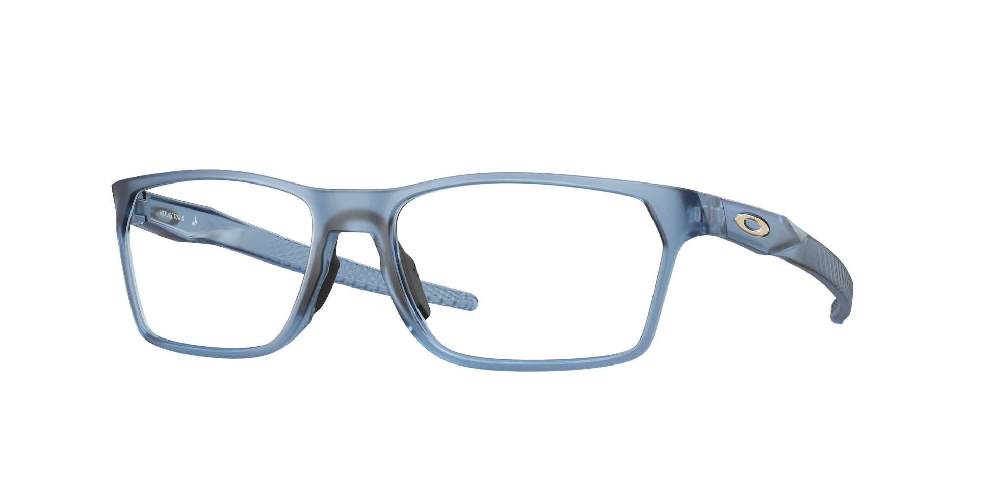 Oakley Optical HEX JECTOR (A) OX8174F Rectangle Eyeglasses  817409-Matte Transparent Abyss 56-143-16 - Color Map Blue