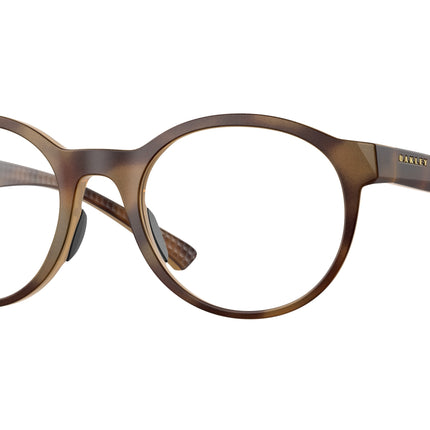 Oakley Optical SPINDRIFT RX OX8176 Round Eyeglasses  817602-Satin Brown Tortoise 51-139-20 - Color Map Brown