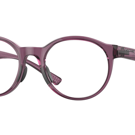 Oakley Optical SPINDRIFT RX OX8176 Round Eyeglasses  817608-Transparent Indigo 51-139-20 - Color Map Violet