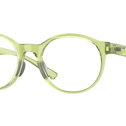 Oakley Optical SPINDRIFT RX OX8176 Round Eyeglasses  817609-Polished Translucent Fern 51-139-20 - Color Map Green