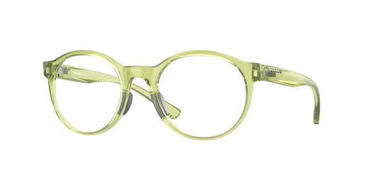 Oakley Optical SPINDRIFT RX OX8176 Round Eyeglasses  817609-Polished Translucent Fern 51-139-20 - Color Map Green