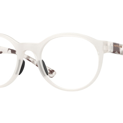 Oakley Optical SPINDRIFT RX OX8176 Round Eyeglasses  817611-Matte Transparent Opaline 51-139-20 - Color Map Multicolor