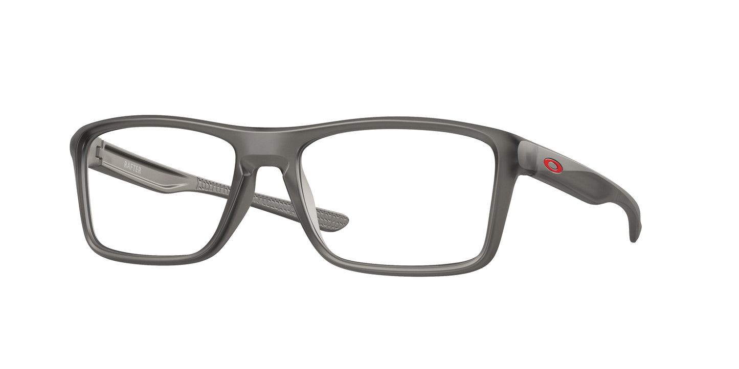 Oakley Optical RAFTER OX8178 Rectangle Eyeglasses  817802-Satin Grey Smoke 57-142-18 - Color Map Grey